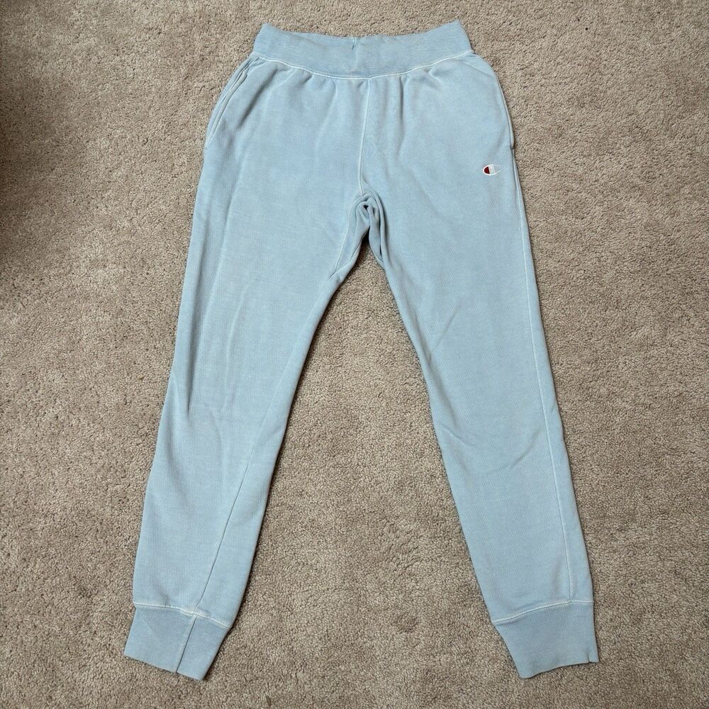 Champion Reverse Weave Turquoise Cotton Sweatpants Style P2317 Size M 30" X 31"
